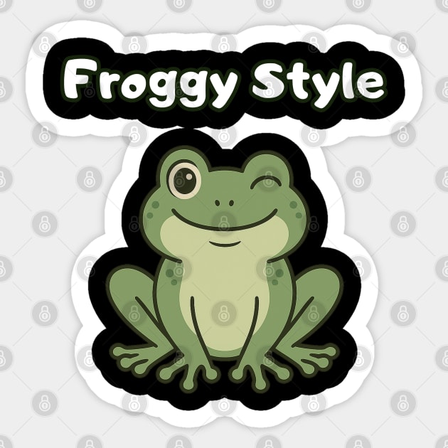 Froggy Style Sticker by Stylecombinator